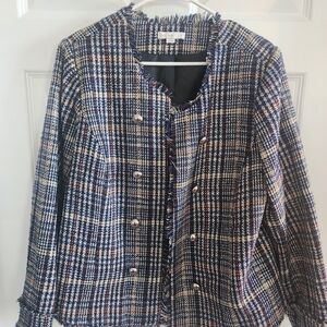 Plaid Tweed Blazer
